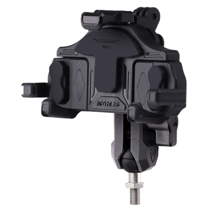 MOTOSLG Crab Motorcycle Phone Clamp Bracket M10 Ballhead Mount(Yellow Blue White) - Holder by MOTOLSG | Online Shopping South Africa | PMC TechLife | Buy Now Pay Later Mobicred