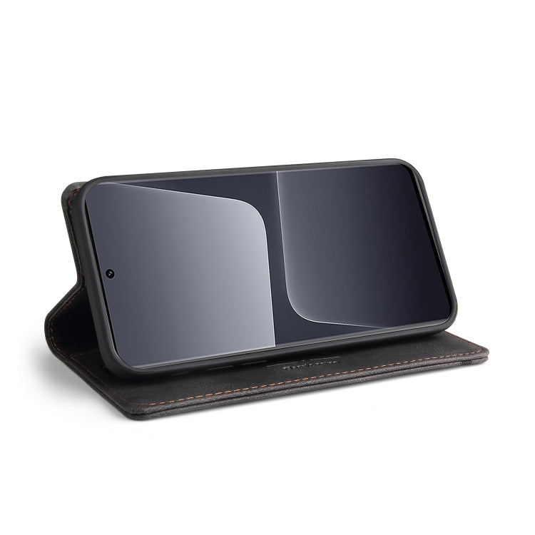 For Xiaomi 13 Pro Skin Feel Anti-theft Brush Horizontal Flip Leather Case with Holder(Black) - 13 Pro Cases by PMC TechLife | Online Shopping South Africa | PMC TechLife | Buy Now Pay Later Mobicred