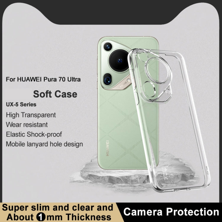 For Huawei Pura 70 Ultra imak UX-5 Series Transparent Shockproof TPU Protective Case - Huawei Cases by imak | Online Shopping South Africa | PMC TechLife