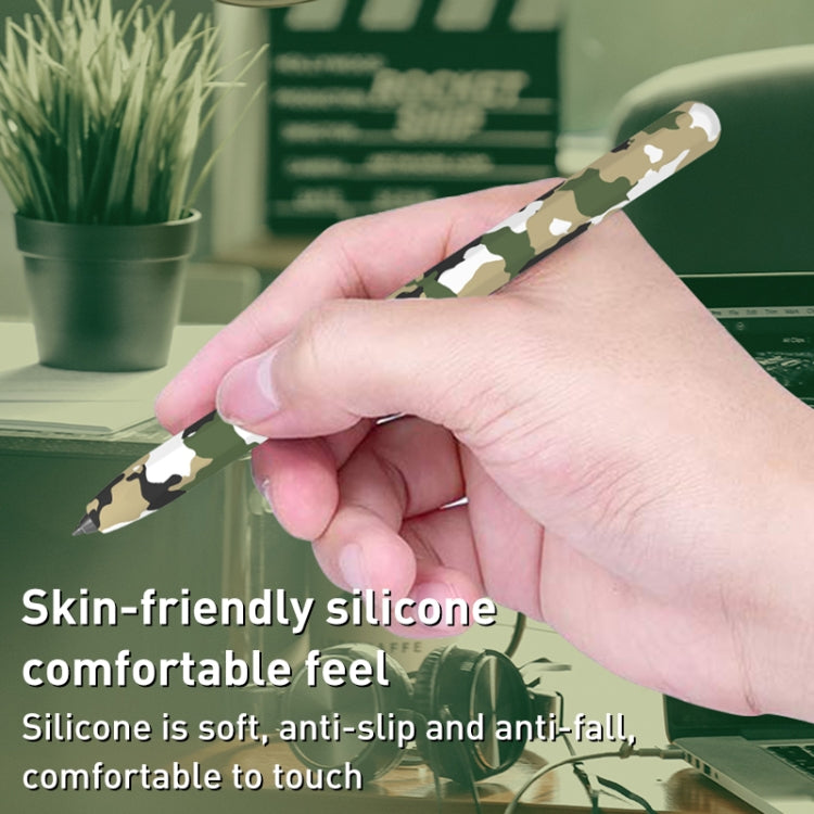 For Samsung Galaxy Tab S7 LOVE MEI Camouflage Silicone Protective Pen Case(White) - Pencil Accessories by LOVE MEI | Online Shopping South Africa | PMC TechLife | Buy Now Pay Later Mobicred