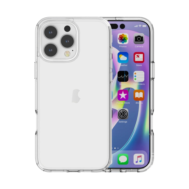 For iPhone 16 Pro Max Shockproof Terminator Transparent Phone Case(Transparent) - free shipping - PMC TechLife - Order now!