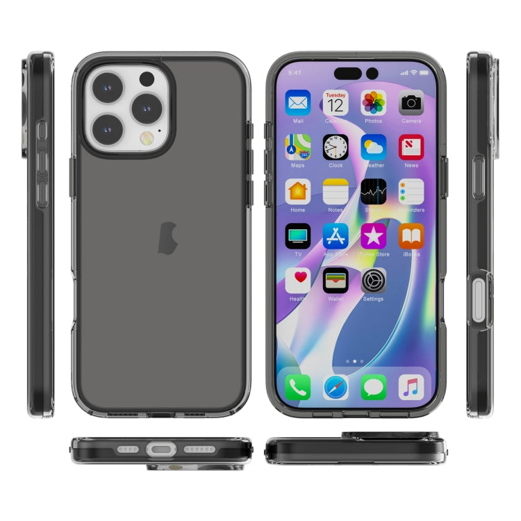 For iPhone 16 Pro Shockproof Terminator Transparent Phone Case(Grey) - free shipping - PMC TechLife - Order now!