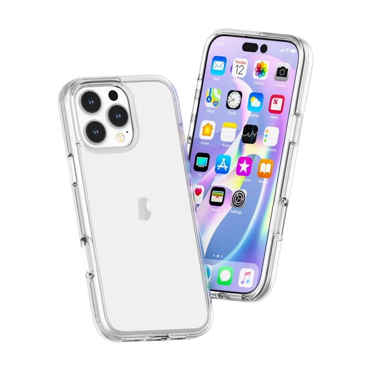 For iPhone 16 Pro Shockproof Terminator Transparent Phone Case(Transparent) - free shipping - PMC TechLife - Order now!