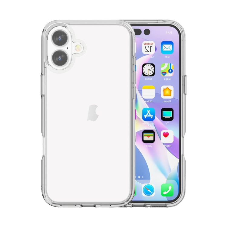 For iPhone 16 Plus Shockproof Terminator Transparent Phone Case(Transparent) - iPhone 16 Plus Cases by PMC TechLife | Online Shopping South Africa | PMC TechLife | Buy Now Pay Later Mobicred