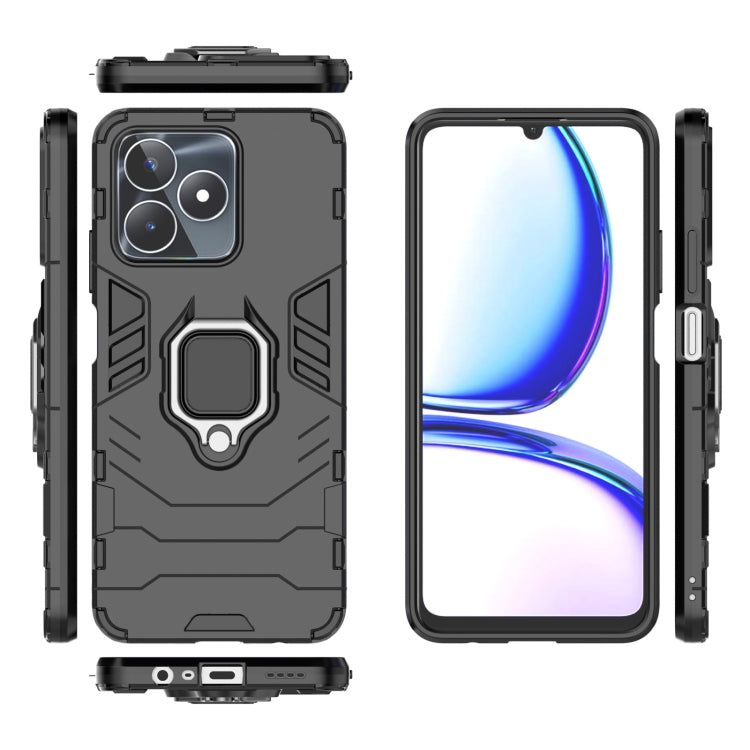 For Realme C53 4G Magnetic Ring Holder PC + TPU Phone Case(Black) - free shipping - PMC TechLife - Order now!