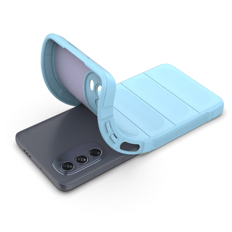 For Motorola Moto G62 5G Magic Shield TPU + Flannel Phone Case(Dark Grey) - Motorola Cases by PMC TechLife | Online Shopping South Africa | PMC TechLife | Buy Now Pay Later Mobicred