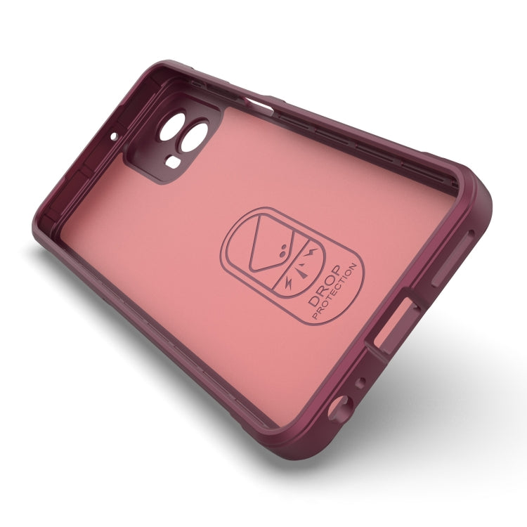 For Motorola Moto G73 5G Magic Shield TPU + Flannel Phone Case(Light Blue) - Motorola Cases by PMC TechLife | Online Shopping South Africa | PMC TechLife | Buy Now Pay Later Mobicred