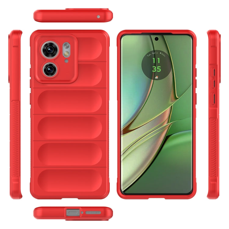 For Motorola Edge 40 5G Magic Shield TPU + Flannel Phone Case(Red) - free shipping - PMC TechLife - Order now!