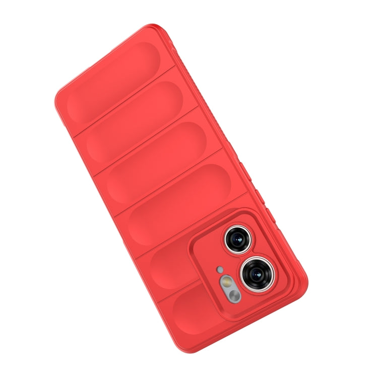 For Motorola Edge 40 5G Magic Shield TPU + Flannel Phone Case(Purple) - Motorola Cases by PMC TechLife | Online Shopping South Africa | PMC TechLife | Buy Now Pay Later Mobicred