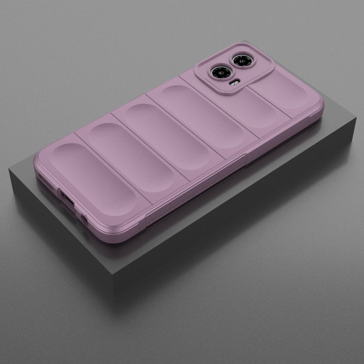 For Motorola Moto G34 5G Magic Shield TPU + Flannel Phone Case(Purple) - Motorola Cases by PMC TechLife | Online Shopping South Africa | PMC TechLife | Buy Now Pay Later Mobicred