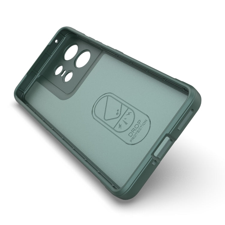 For Motorola Edge 50 Pro 5G Global Magic Shield TPU + Flannel Phone Case(Light Blue) - Motorola Cases by PMC TechLife | Online Shopping South Africa | PMC TechLife | Buy Now Pay Later Mobicred