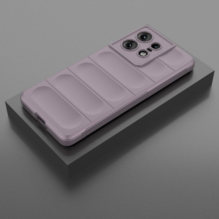 For Motorola Edge 50 Pro 5G Global Magic Shield TPU + Flannel Phone Case(Purple) - Motorola Cases by PMC TechLife | Online Shopping South Africa | PMC TechLife | Buy Now Pay Later Mobicred