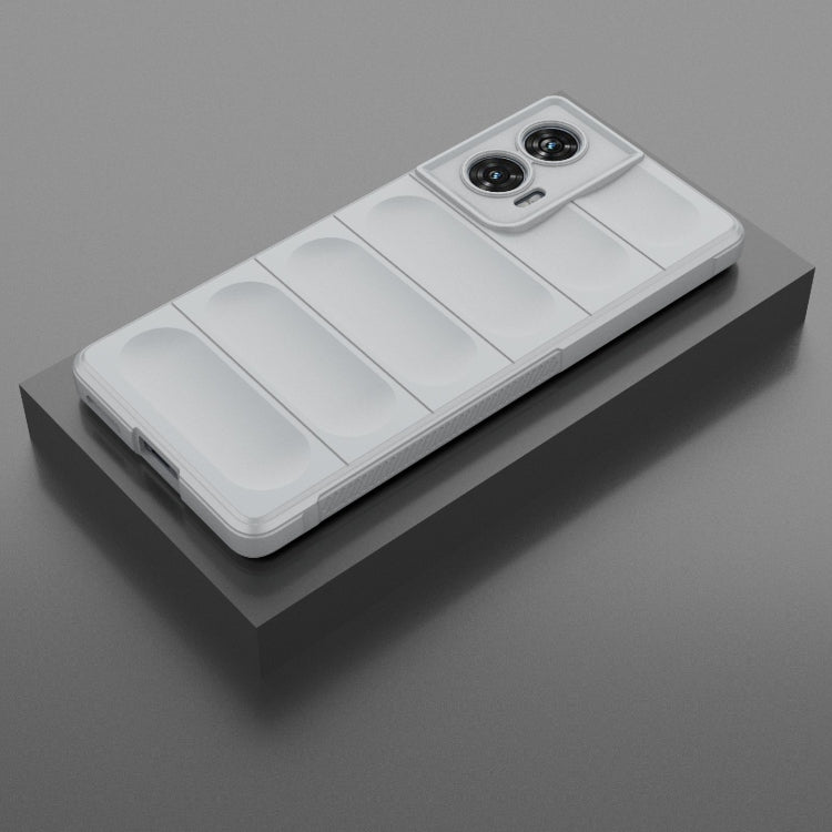 For Motorola Edge 50 Fusion 5G Global Magic Shield TPU + Flannel Phone Case(Grey) - free shipping - PMC TechLife - Order now!