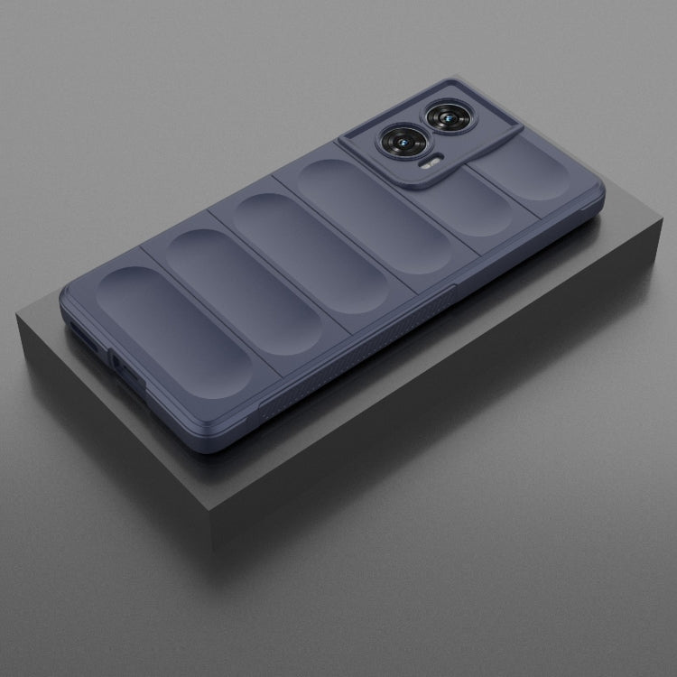 For Motorola Edge 50 Fusion 5G Global Magic Shield TPU + Flannel Phone Case(Dark Blue) - free shipping - PMC TechLife - Order now!
