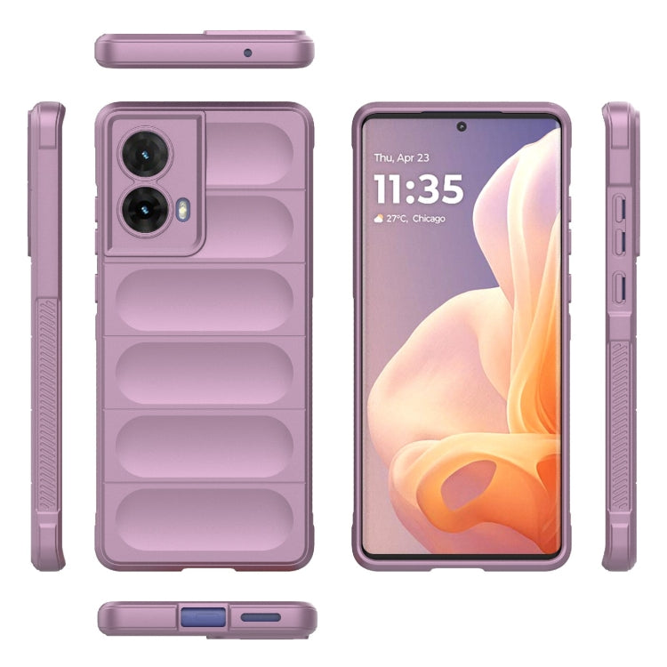 For Motorola Moto G85 5G Global Magic Shield TPU + Flannel Phone Case(Purple) - free shipping - PMC TechLife - Order now!