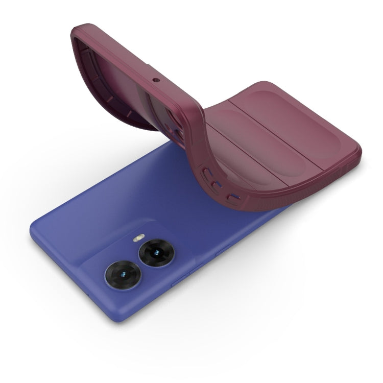 For Motorola Moto G85 5G Global Magic Shield TPU + Flannel Phone Case(Purple) - free shipping - PMC TechLife - Order now!