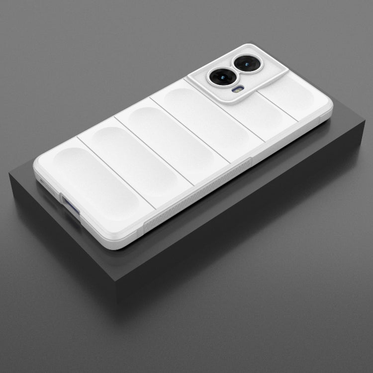 For Motorola Moto G85 5G Global Magic Shield TPU + Flannel Phone Case(White) - free shipping - PMC TechLife - Order now!
