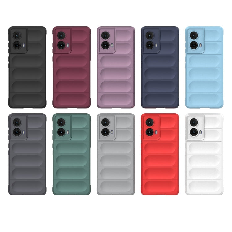 For Motorola Moto G85 5G Global Magic Shield TPU + Flannel Phone Case(White) - free shipping - PMC TechLife - Order now!