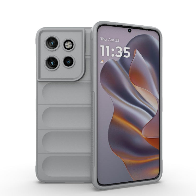 For Motorola Edge 50 Neo Magic Shield TPU + Flannel Phone Case(Grey) - free shipping - PMC TechLife - Order now!