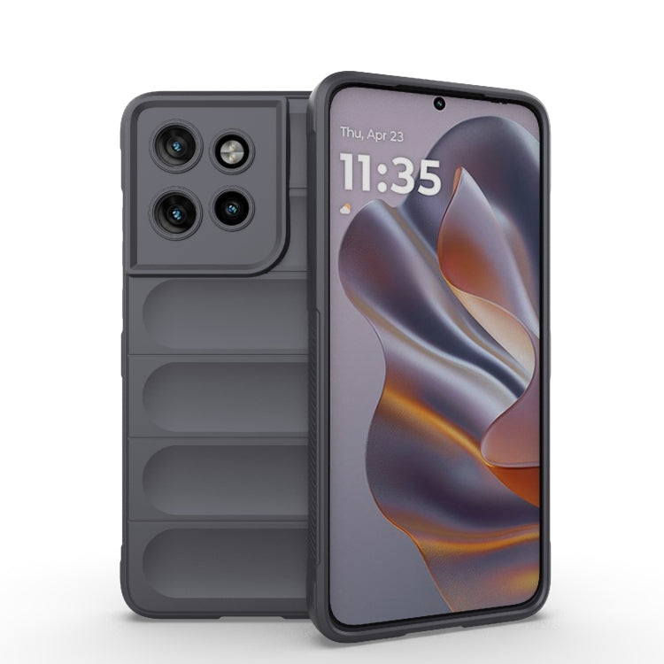 For Motorola Edge 50 Neo Magic Shield TPU + Flannel Phone Case(Dark Grey) - free shipping - PMC TechLife - Order now!