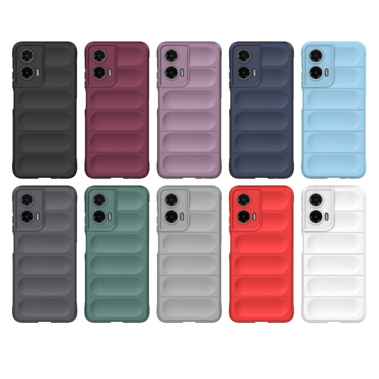 For Motorola Moto G35 5G Global Magic Shield TPU + Flannel Phone Case(Grey) - free shipping - PMC TechLife - Order now!