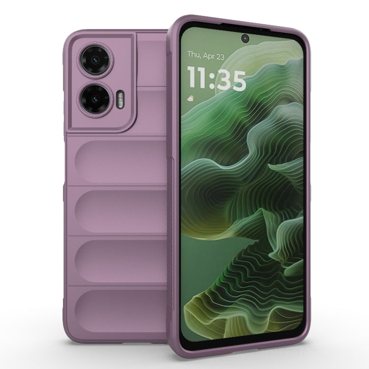 For Motorola Moto G35 5G Global Magic Shield TPU + Flannel Phone Case(Purple) - free shipping - PMC TechLife - Order now!