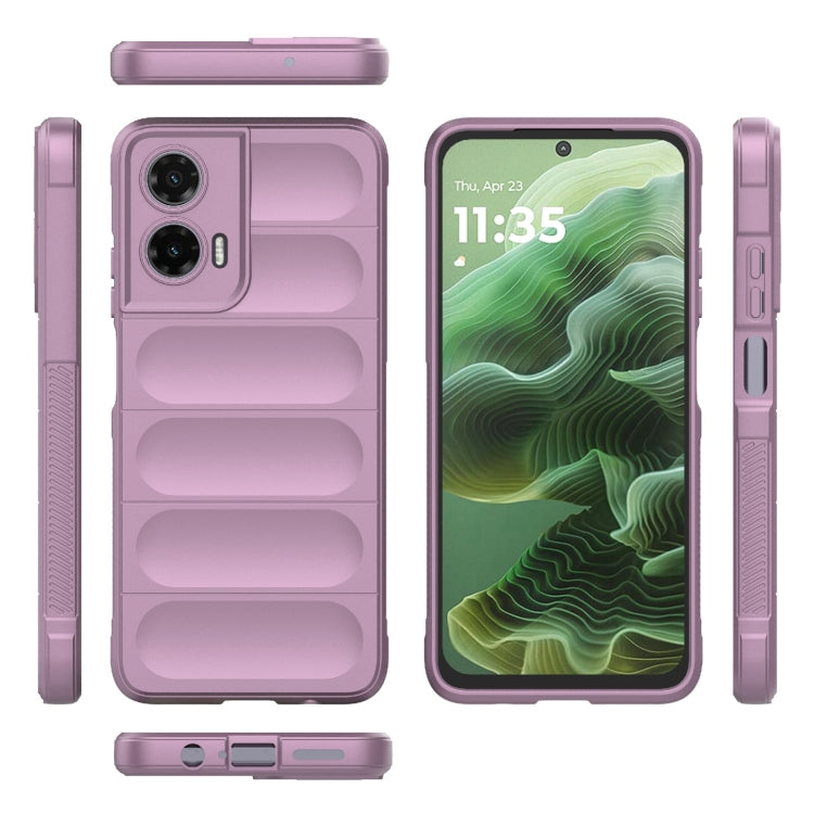 For Motorola Moto G35 5G Global Magic Shield TPU + Flannel Phone Case(Purple) - free shipping - PMC TechLife - Order now!