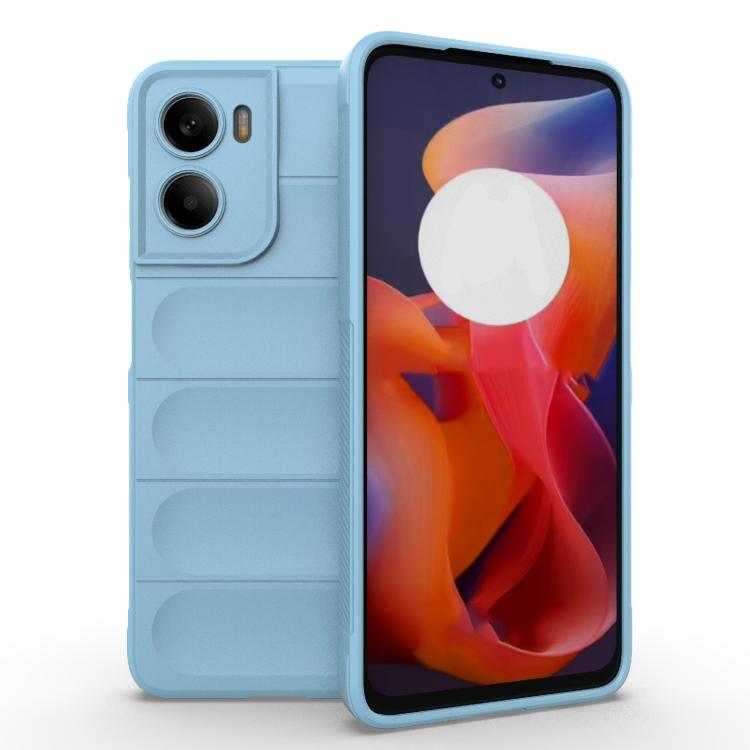 For Motorola Moto G05 4G / E15 Magic Shield TPU + Flannel Phone Case(Light Blue) - free shipping - PMC TechLife - Order now!