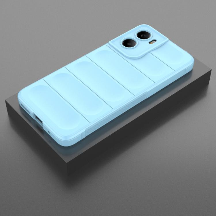 For Motorola Moto G05 4G / E15 Magic Shield TPU + Flannel Phone Case(Light Blue) - free shipping - PMC TechLife - Order now!