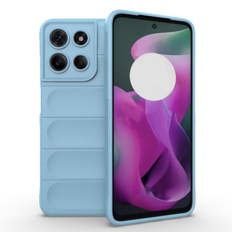 For Motorola Moto G15 4G Global Magic Shield TPU + Flannel Phone Case(Light Blue) - free shipping - PMC TechLife - Order now!