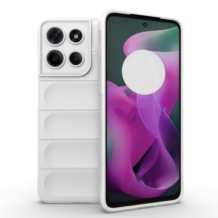 For Motorola Moto G15 4G Global Magic Shield TPU + Flannel Phone Case(White) - free shipping - PMC TechLife - Order now!