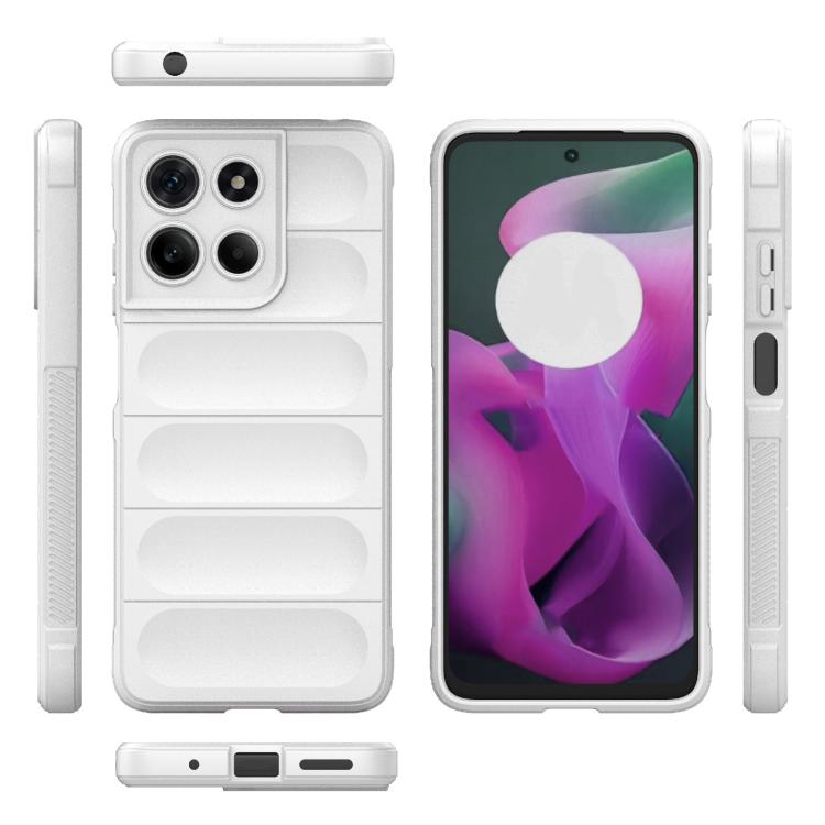 For Motorola Moto G15 4G Global Magic Shield TPU + Flannel Phone Case(White) - free shipping - PMC TechLife - Order now!