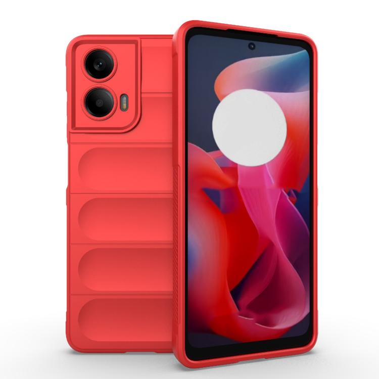 For Motorola Moto G24 4G Global Magic Shield TPU + Flannel Phone Case(Red) - free shipping - PMC TechLife - Order now!