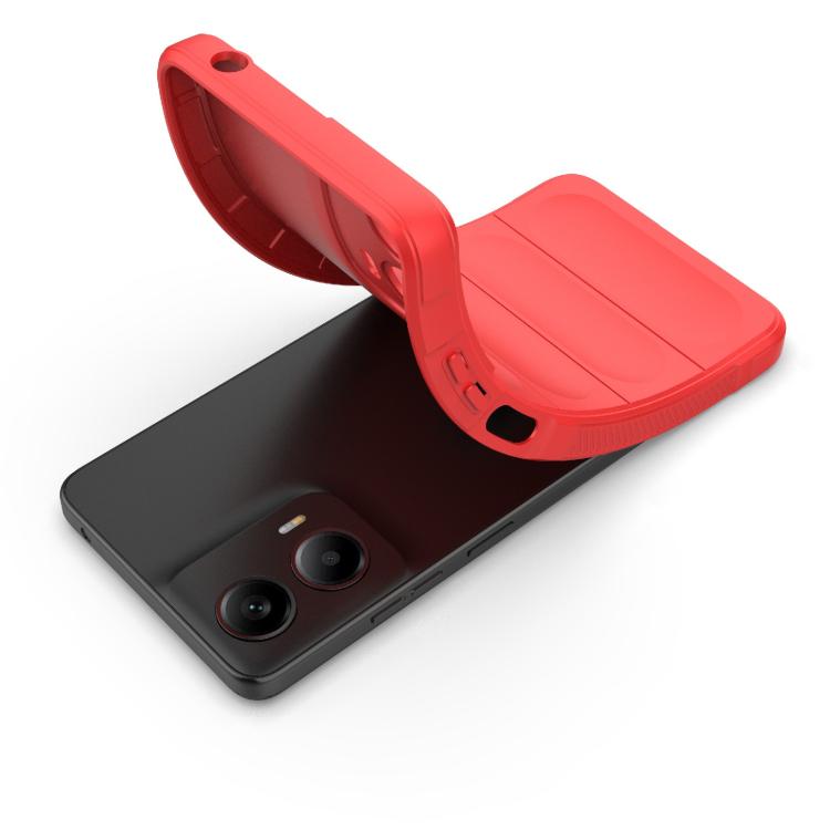 For Motorola Moto G24 4G Global Magic Shield TPU + Flannel Phone Case(Red) - free shipping - PMC TechLife - Order now!