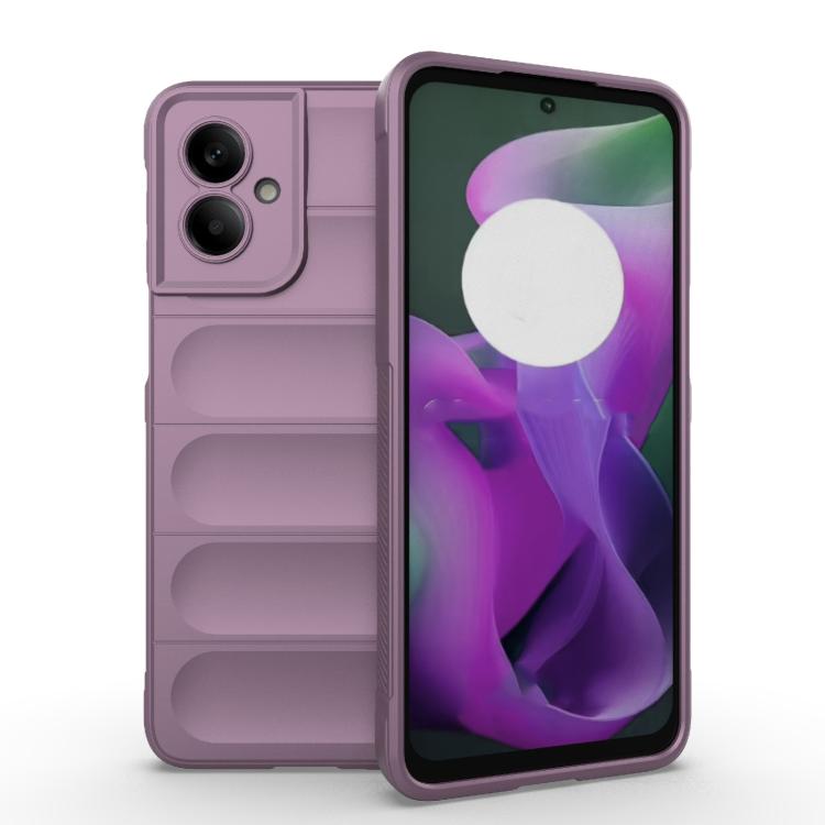 For Motorola Moto G55 5G Global Magic Shield TPU + Flannel Phone Case(Purple) - free shipping - PMC TechLife - Order now!