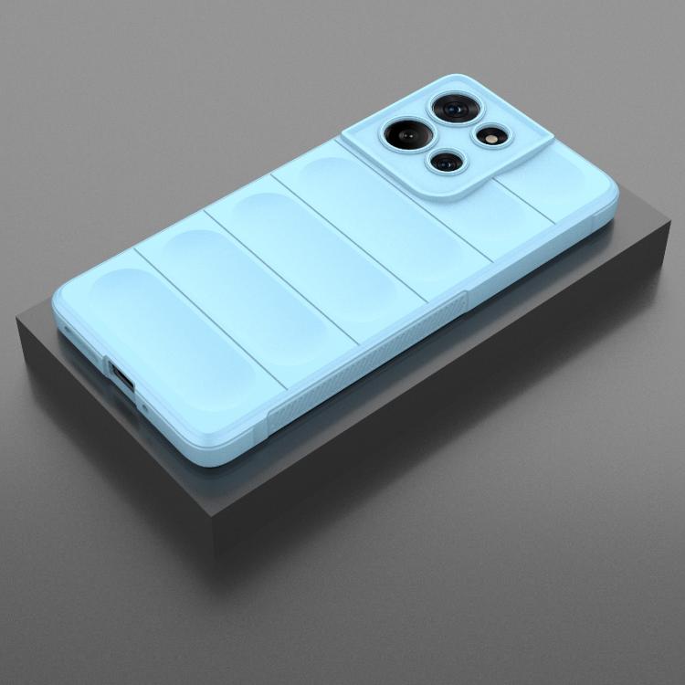 For Motorola Moto G75 5G Global Magic Shield TPU + Flannel Phone Case(Light Blue) - free shipping - PMC TechLife - Order now!