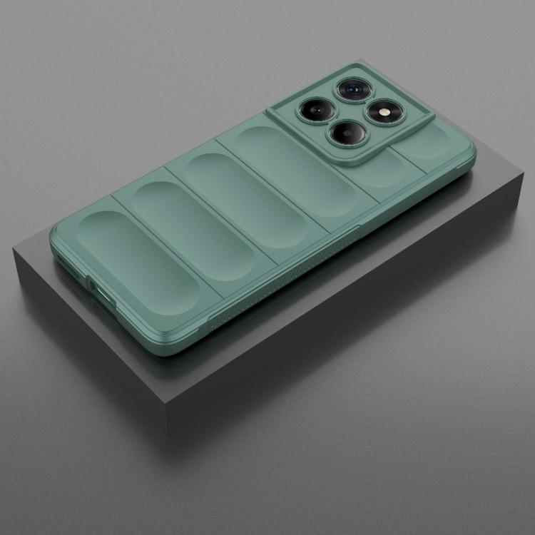 For Motorola Edge 60 Fusion 5G Global Magic Shield TPU + Flannel Phone Case(Dark Green) - free shipping - PMC TechLife - Order now!