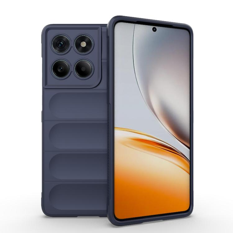 For Motorola Edge 60 Fusion 5G Global Magic Shield TPU + Flannel Phone Case(Dark Blue) - free shipping - PMC TechLife - Order now!