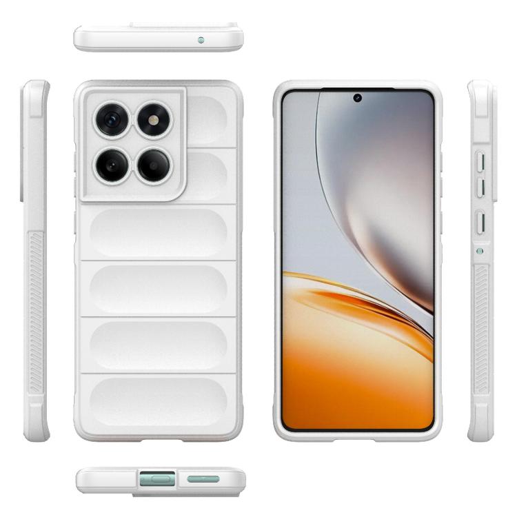For Motorola Edge 60 Fusion 5G Global Magic Shield TPU + Flannel Phone Case(White) - free shipping - PMC TechLife - Order now!