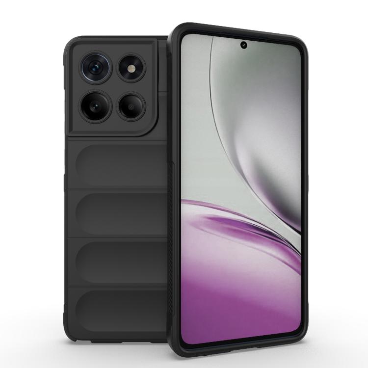 For Motorola Edge 60 Stylus 5G Global Magic Shield TPU + Flannel Phone Case(Black) - free shipping - PMC TechLife - Order now!