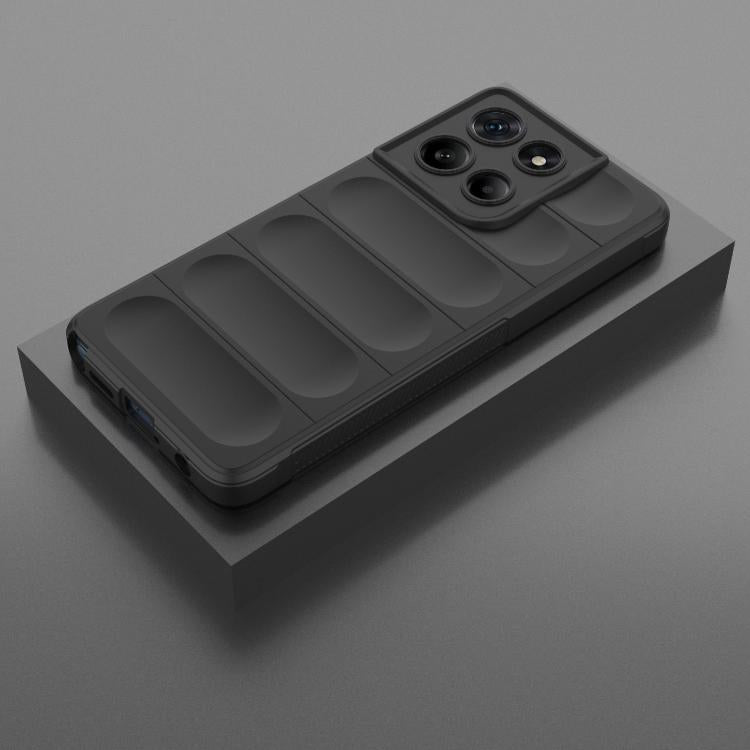 For Motorola Edge 60 Stylus 5G Global Magic Shield TPU + Flannel Phone Case(Black) - free shipping - PMC TechLife - Order now!