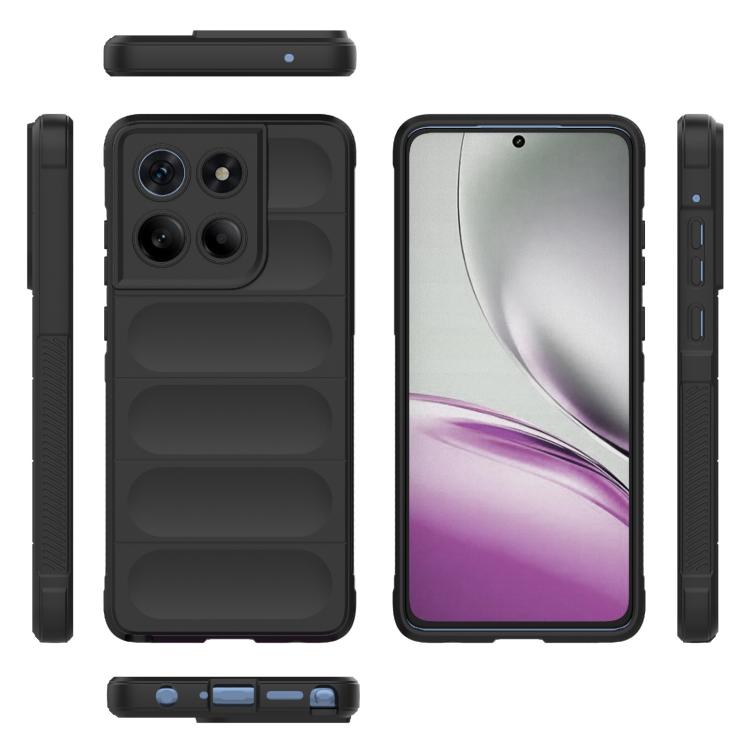 For Motorola Edge 60 Stylus 5G Global Magic Shield TPU + Flannel Phone Case(Black) - free shipping - PMC TechLife - Order now!