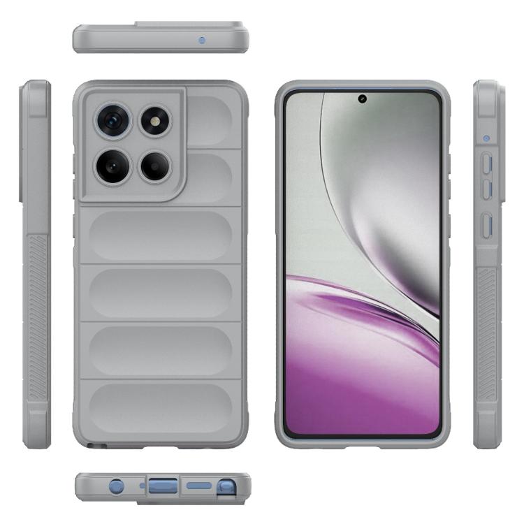For Motorola Edge 60 Stylus 5G Global Magic Shield TPU + Flannel Phone Case(Grey) - free shipping - PMC TechLife - Order now!