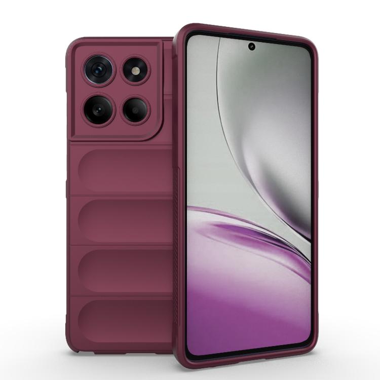 For Motorola Edge 60 Stylus 5G Global Magic Shield TPU + Flannel Phone Case(Wine Red) - free shipping - PMC TechLife - Order now!