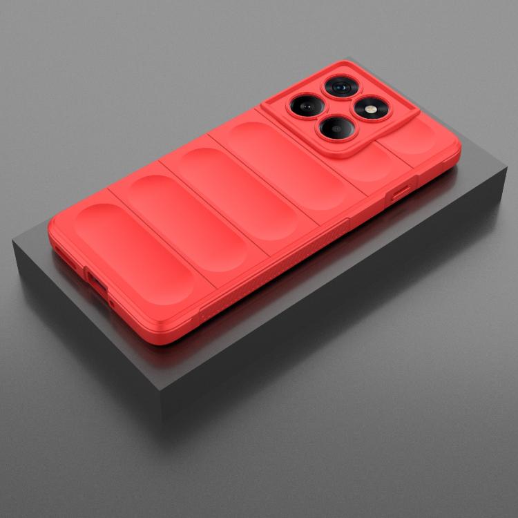 For Motorola Edge 60 Pro 5G Magic Shield TPU + Flannel Phone Case(Red) - free shipping - PMC TechLife - Order now!