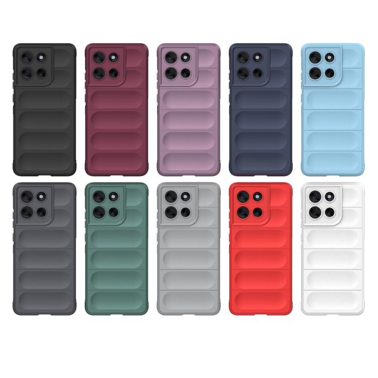 For Motorola Moto G86 5G Magic Shield TPU + Flannel Phone Case(Grey) - free shipping - PMC TechLife - Order now!