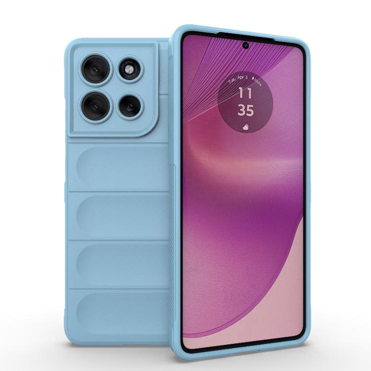 For Motorola Moto G86 5G Magic Shield TPU + Flannel Phone Case(Light Blue) - free shipping - PMC TechLife - Order now!