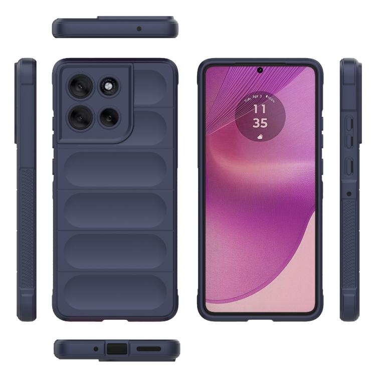 For Motorola Moto G86 5G Magic Shield TPU + Flannel Phone Case(Dark Blue) - free shipping - PMC TechLife - Order now!