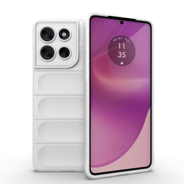 For Motorola Moto G86 5G Magic Shield TPU + Flannel Phone Case(White) - free shipping - PMC TechLife - Order now!