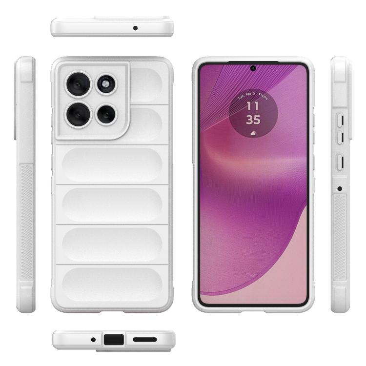For Motorola Moto G86 5G Magic Shield TPU + Flannel Phone Case(White) - free shipping - PMC TechLife - Order now!